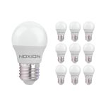 Multipack 10x Noxion Lucent Lustre LED E27 Esférica Mate 2.5W 250lm - 827 Luz muy Cálida | Reemplazo 25W