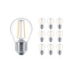 Multipack 10x Philips Corepro LED Bulbo E27 Pera Clara 7W 806lm - 827 Luz muy Cálida | Reemplazo 60W