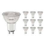 Multipack 10x Noxion PerfectColor Foco LED GU10 PAR16 4W 345lm 36D - 927 Luz muy Cálida | Mejor reproducción de color - Regulable - Reemplazo 50W