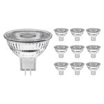 Multipack 10x Noxion Foco LED GU5.3 MR16 4.4W 345lm 60D - 827 Luz muy Cálida | Regulable - Reemplazo 35W