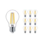 Multipack 10x Philips MASTER Value LED Bulbo E27 Pera Clara 5.9W 806lm - 927 Luz muy Cálida | Mejor reproducción de color - Regulable - Reemplazo 60W