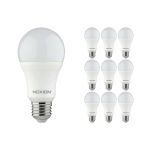Multipack 10x Noxion Lucent Classic LED E27 Pera Mate 9.5W 1055lm - 827 Luz muy Cálida | Reemplazo 75W