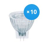 Multipack 10x Ledvance Performance Foco LED Reflector GU4 MR11 4.5W 345lm 36D - 927 Luz muy Cálida | Mejor reproducción de color - Regulable - Reemplazo 35W