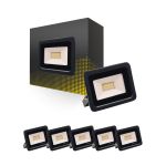 Multipack 6x Bright Choice Proyector LED 20W 2000lm 100D - 840 Blanco Frio | IP66 - Simétrico