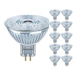 Multipack 10x Ledvance Performance Foco LED Reflector GU5.3 MR16 5W 345lm 36D - 927 Luz muy Cálida | Mejor reproducción de color - Regulable - Reemplazo 35W