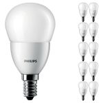 Multipack 10x Philips Corepro LED Lustre E14 Esférica Mate 2.8W 250lm - 827 Luz muy Cálida | Reemplazo 25W