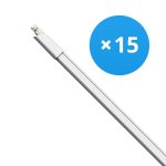 Multipack 15x Bright Choice Pantalla LED Estanca 27W 2970lm - 840 Blanco Frio | 150cm