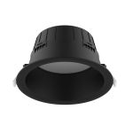 Noxion Downlight LED Hera Profundo Empotrado Negro 9W 900lm 80D - 827-830-840 CCT | 146mm - Recorte 120mm