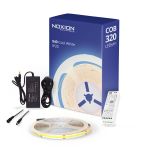 Noxion Tiras LED Naga 5 Metro Set completo - Smart Wifi - 24V - 320LEDs/m - COB - 8W/m - 940 Blanco Frio | 8mm - IP20 - Mejor Reproducción De Color