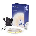 Noxion Tiras LED Naga 5 Metro Set completo - Smart Wifi - 24V - 320LEDs/m - COB - 8W/m - 965 Luz De Día | 8mm - IP20 - Mejor Reproducción De Color