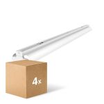 Multipack 4x Noxion Pantalla Click Reflector V2 LED T8 | Apta para 2x 150cm Tubo LED