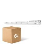 Multipack 6x Ledvance Pantalla LED Estanca Prueba De Vapor 46W 6400lm - 840 Blanco Frio | 150cm