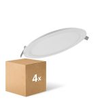 Multipack 4x Ledvance Downlight LED Slim Esférica DN210 18W 1530lm 120D - 840 Blanco Frio | 225mm
