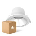 Multipack 6x Noxion Downlight LED Apollo V2.0 15-25W 1800-3060lm 60D - 830/840 CCT | 220mm - Recorte 200mm