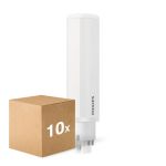 Multipack 10x Philips CorePro PL-C LED 6.5W 700lm - 830 Luz Cálida | 4-Pines - Reemplazo 18W