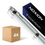 Multipack 4x Noxion Pantalla LED Estanca Poseidon V3.0 10-18W 1300-2520lm - 830-865 CCT | 60cm - Cableado De Paso (5x2.5mm2)
