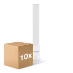 Multipack 10x Noxion Lucent PL-S LED  6W - 840 Blanco Frio | 4-Pines - Reemplazo 11W