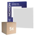 Multipack 5x Noxion Panel LED Ecowhite V4.0 28W 3400lm - 840 Blanco Frio | 60x60cm - UGR <19 - Philips driver