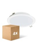 Multipack 4x Philips Downlight LED Lediniare DN065B Meta lBlanco 12W 1200lm 110D - 830-840-865 CCT | 175mm - Recorte 150mm - IP20