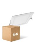 Multipack 6x Ledvance Downlight LED Slim Cuadrado SQ210 18W 1530lm 120D - 840 Blanco Frio 
