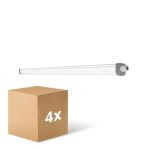 Multipack 4x Ledvance Pantalla LED Estanca Prueba De Vapor Slimvalue 36W 4000lm - 840 Blanco Frio | 120cm 