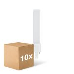 Multipack 10x Ledvance Dulux-S LED 4W - 830 Luz Cálida | 2-Pines - Reemplazo 9W