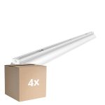 Multipack 4x Noxion Pantalla Click Reflector V2 LED T8 | Apta para 1x 120cm Tubo LED