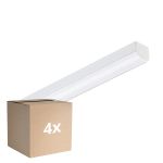 Multipack 4x Philips Pantalla LED CoreLine Blanco 10.8W/17W 1500lm/2400lm - 830-840 CCT | 60cm - Reemplazo 2x18W