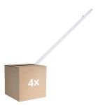 Multipack 4x Ledvance Pantalla LED Estanca Prueba De Vapor Eco Slim 36W 4320lm - 840 Blanco Frio | 120cm