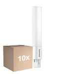 Multipack 10x Philips CorePro PL-S LED 5W - 840 Blanco Frio | 2-Pines - Reemplazo 11W