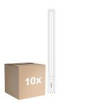 Multipack 10x Philips CorePro PL-L LED Bulbo Mains 24W - 830 Luz Cálida | 4-Pines - Reemplazo 55W