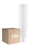 Multipack 10x Ledvance Dulux-D LED 6W - 840 Blanco Frio | 4-Pines - Reemplazo 13W