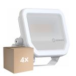 Multipack 4x Ledvance Proyector LED Aluminium Blanco 17W 2400lm 100D - 840 Blanco Frio | IP66 - Simétrico