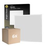Multipack 6x Bright Choice Panel LED Backlit 36W 3600lm - 830 Luz Cálida | 60x60cm - UGR <22
