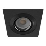 Noxion Empotrado Foco Boxi MR16 Ajustable Textura & Brillante Negro |Recorte 80mm - IP20 - Incl. GU10 Casquillo