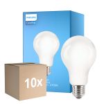 Multipack 10x Philips Corepro LED Bulbo E27 Pera Mate 13W 2000lm - 827 Luz muy Cálida | Reemplazo 120W