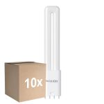 Multipack 10x Noxion Lucent PL-L LED 7.9W 950lm - 830 Luz Cálida | 4-Pines - Reemplazo 18W