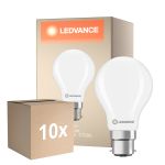 Multipack 10x Ledvance Classic LED B22 Pera Mate 5.9W 806lm - 827 Luz Muy Cálida | Reemplazo 60W