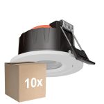 Multipack 10x Ledvance Foco LED Combo Aluminium Negro 6W 600lm 60D - 927-930-940 CCT | 82mm - Recorte 68mm - IP65 - Regulable