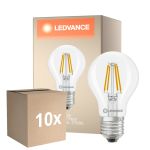 Multipack 10x Ledvance Classic LED E27 Pera Con Filamento Clara 3.4W 470lm - 827 Luz Muy Cálida | Regulable - Reemplazo 40W