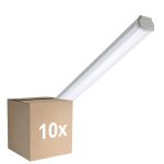 Multipack 10x Philips Pantalla LED Estanca Ledinaire WT060C 46W 5600lm - 840 Blanco Frio | 150cm - 1x Cableado De Paso