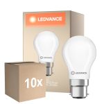 Multipack 10x Ledvance Classic LED B22 Pera Mate 3.4W 470lm - 827 Luz Muy Cálida | Reemplazo 40W