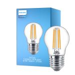 Philips Corepro LED Lustre E27 Esférica con Filamento Clara 6.5W 806lm - 827 Luz muy Cálida | Reemplazo 60W