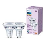 Multipack 2x Philips Foco LED GU10 PAR16 5W 355lm 36D - 827 Luz Muy Cálida