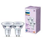 Multipack 2x Philips Foco LED GU10 PAR16 4W 255lm 36D - 827 Luz Muy Cálida