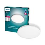 Philips LED Luz de techo Izso Blanco 24W 2500lm - 827-865 Ajustable Blanco | Regulable - Mando A Distancia