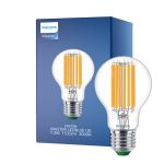 Philips MASTER LED Bulbo Ultra Efficient E27 Pera Clara 7.3W 1535lm - 830 Luz Cálida | Reemplazo 100W