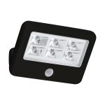 Eglo Luz De Pared Gavello Negro 840 Blanco Frio | IP54 - Sensor De Movimiento