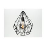 Eglo Colgante De Luz Carlton Acero Negro | IP20 - Apta para 1x E27 