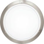 Eglo Luz de techo Planet 1 Acero Níquel Satinado | Apta para E27